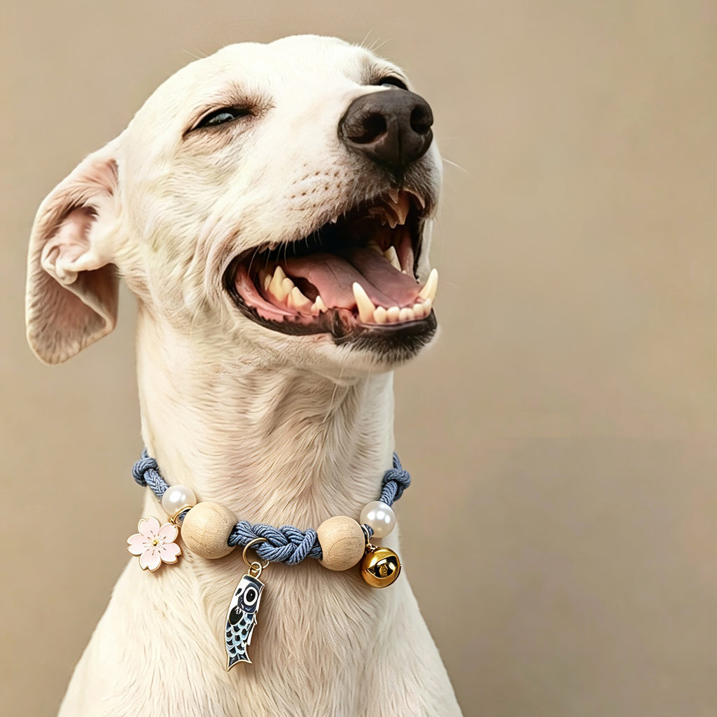 Handmade Lucky Camphor Wood Pet Collar Necklace