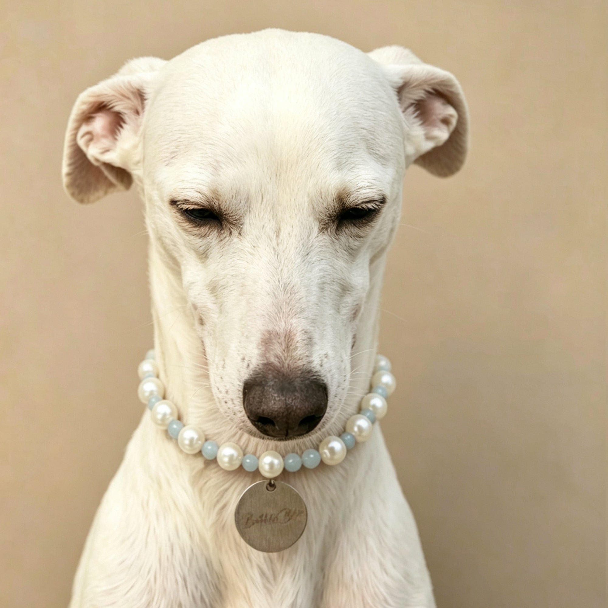 Elegant Pearl Beaded Pet Collar Necklace