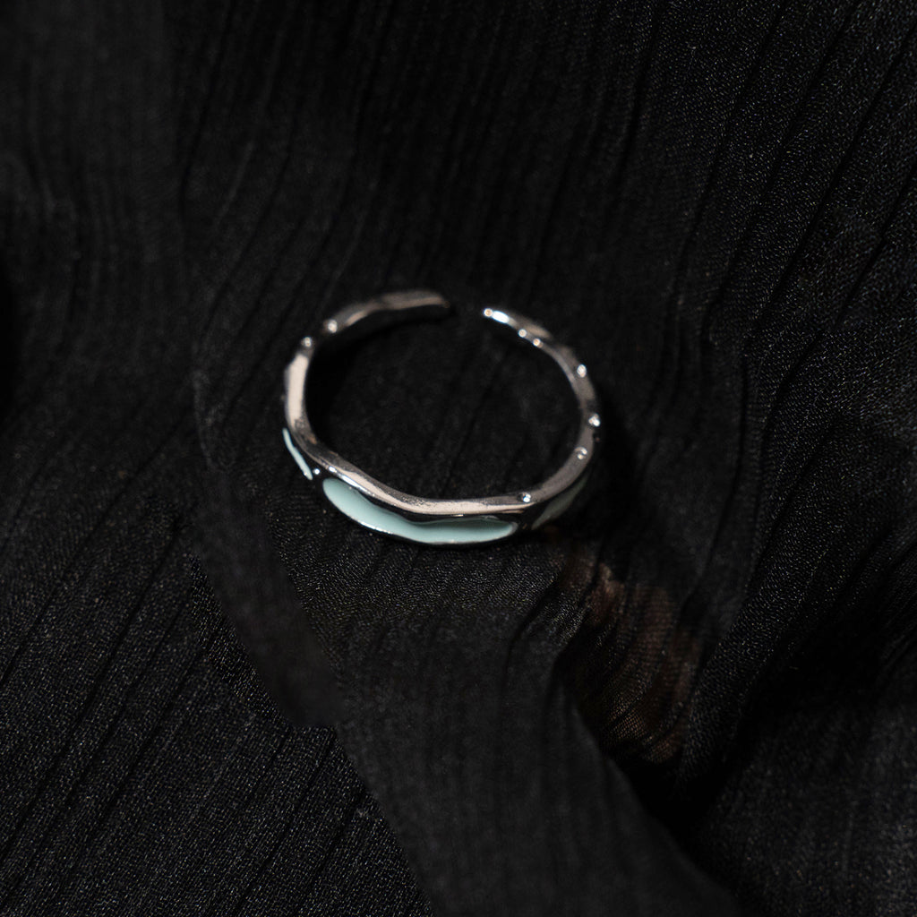 Blue Wave Sterling Silver Ring
