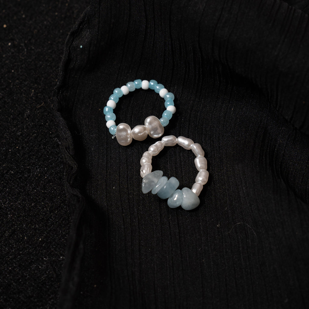 Irregular Beaded Resin Stacking Ring