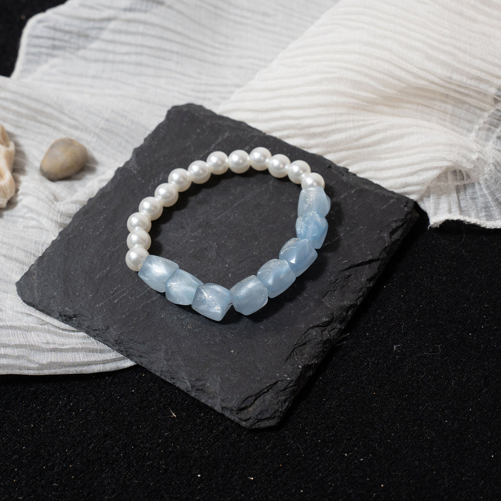 Thermochromic & Photochromic Resin & Pearl Mixed Beaded Bracelet