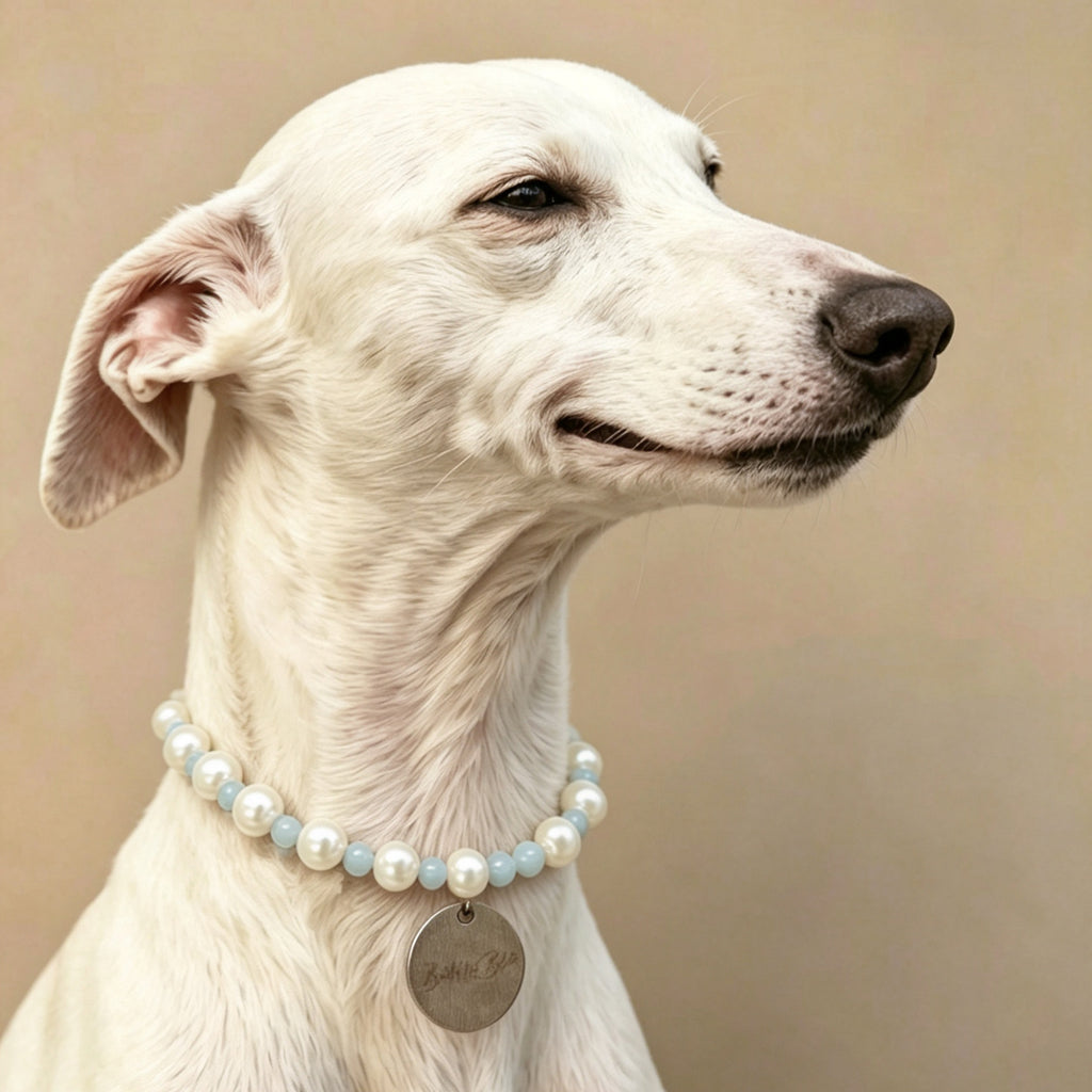 Elegant Pearl Beaded Pet Collar Necklace