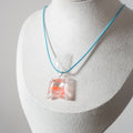 Goldfish Encapsulated in a Clear Resin Plastic Bag Pendant Necklace