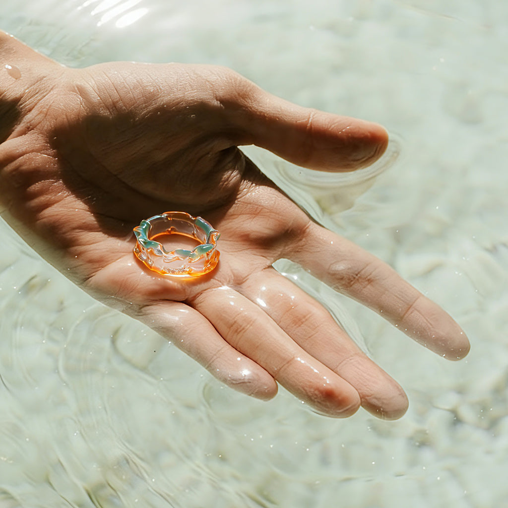 Translucent Jelly Plastic Twist Ring