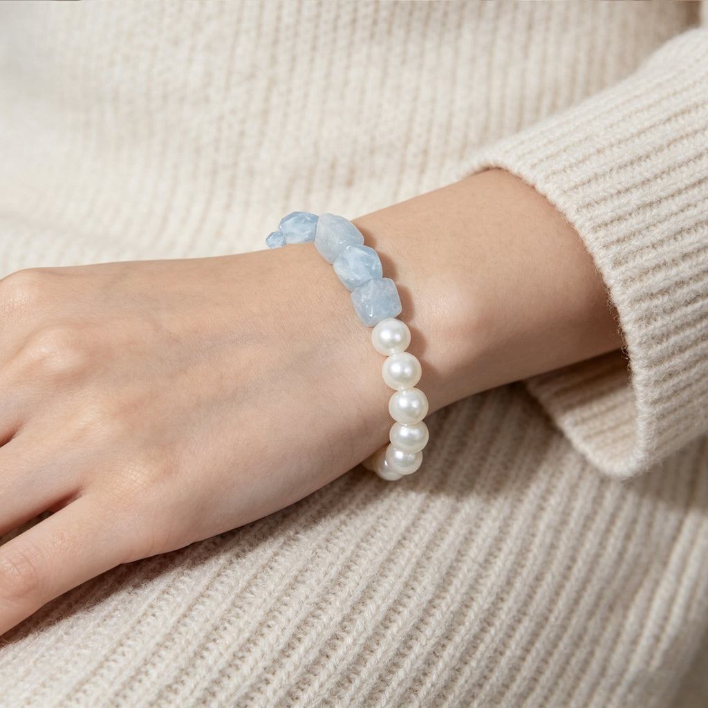 Thermochromic & Photochromic Resin & Pearl Mixed Beaded Bracelet