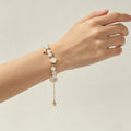 Clear Shell Starfish Cat‘s Eye Beaded Bracelet