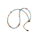 Irregular mother of pearl bead necklace