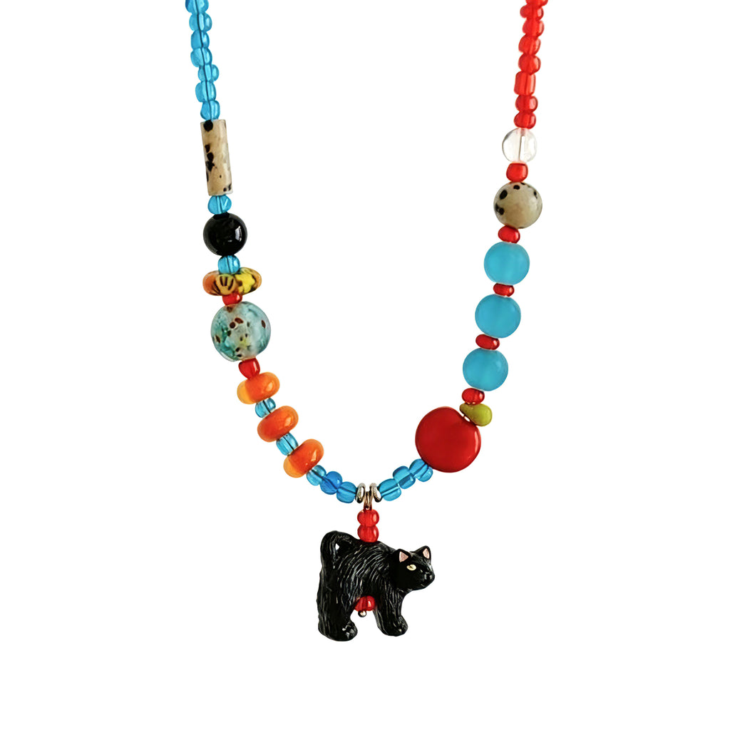 Bright Neon Candy Color Resin Pendant Necklace