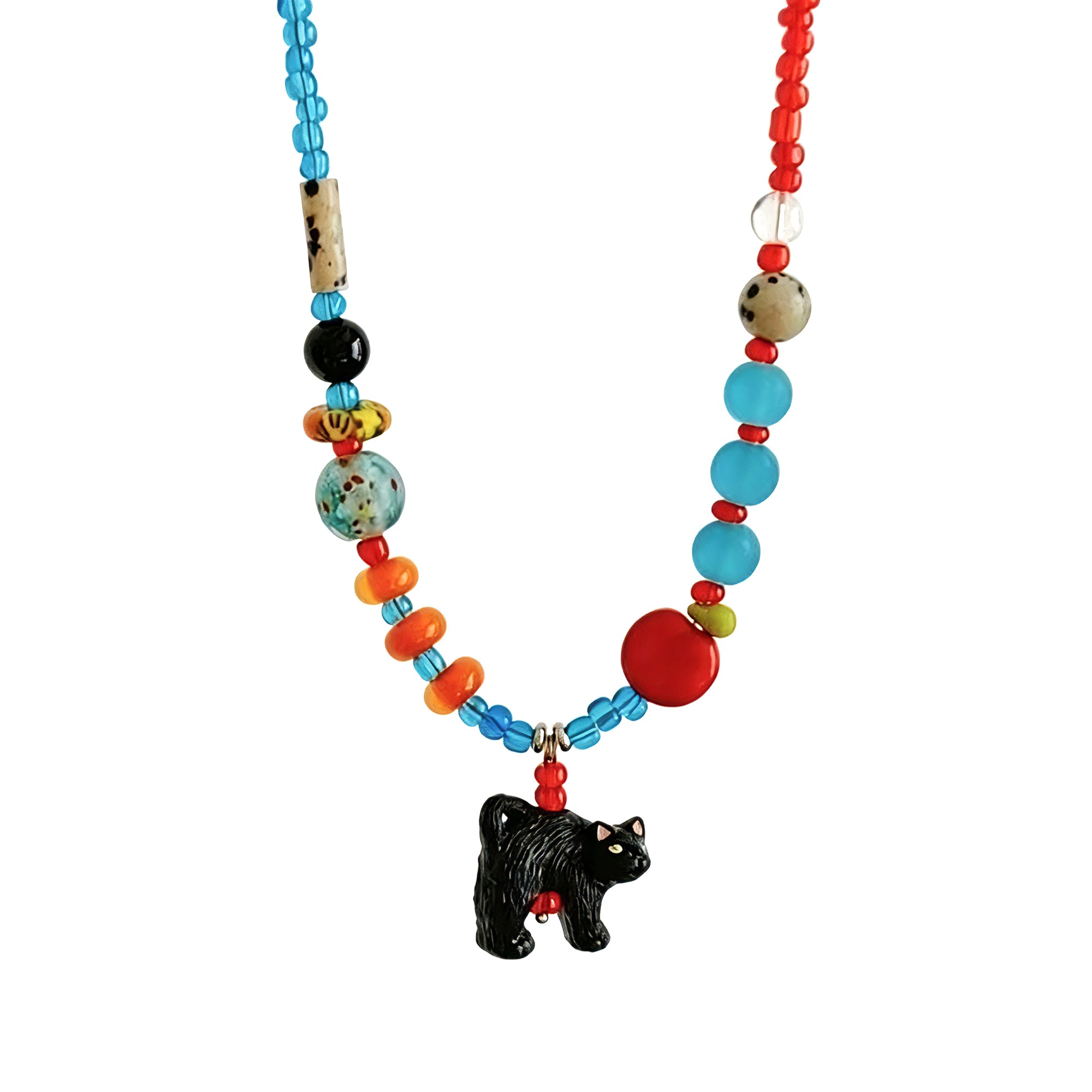 Bright Neon Candy Color Resin Pendant Necklace