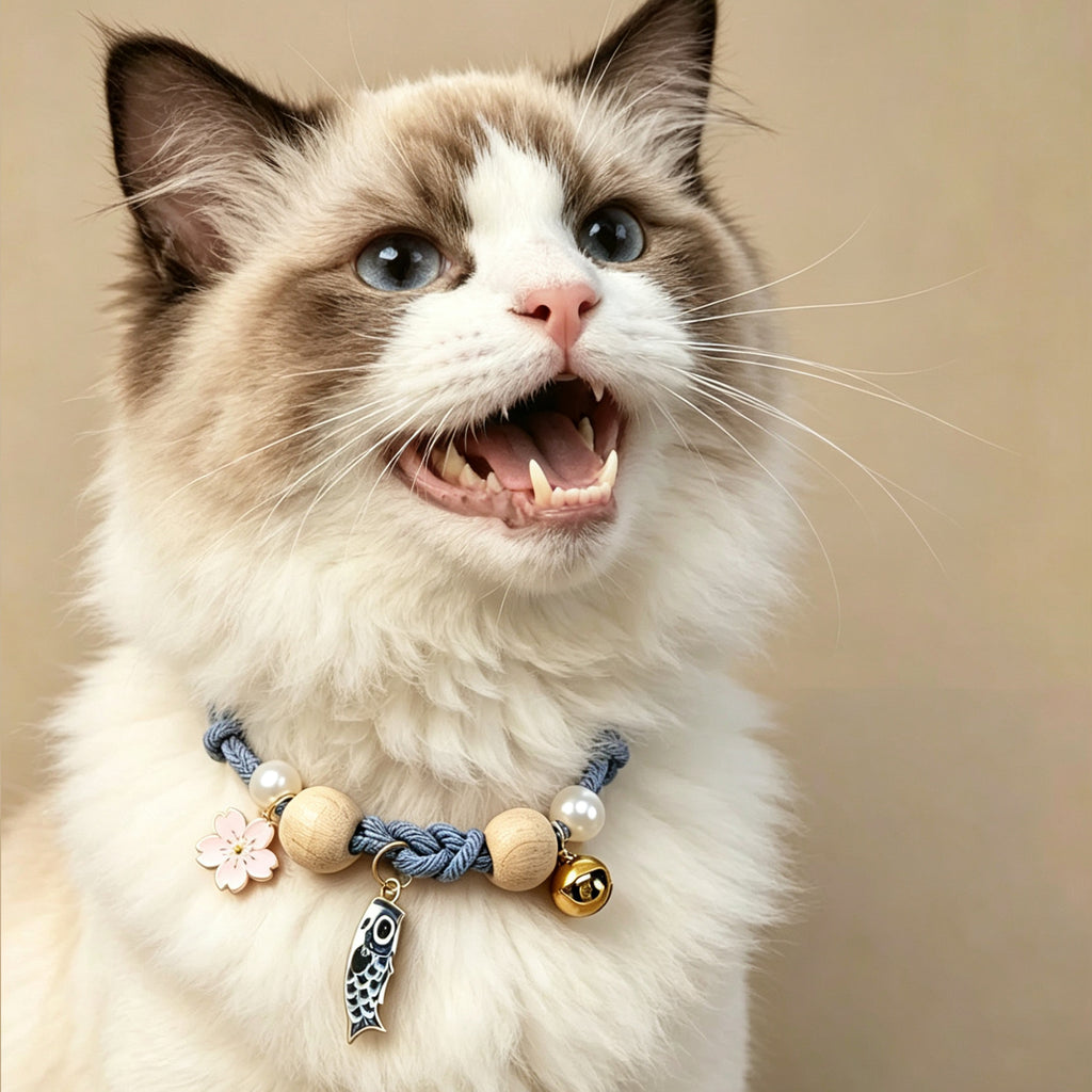 Handmade Lucky Camphor Wood Pet Collar Necklace
