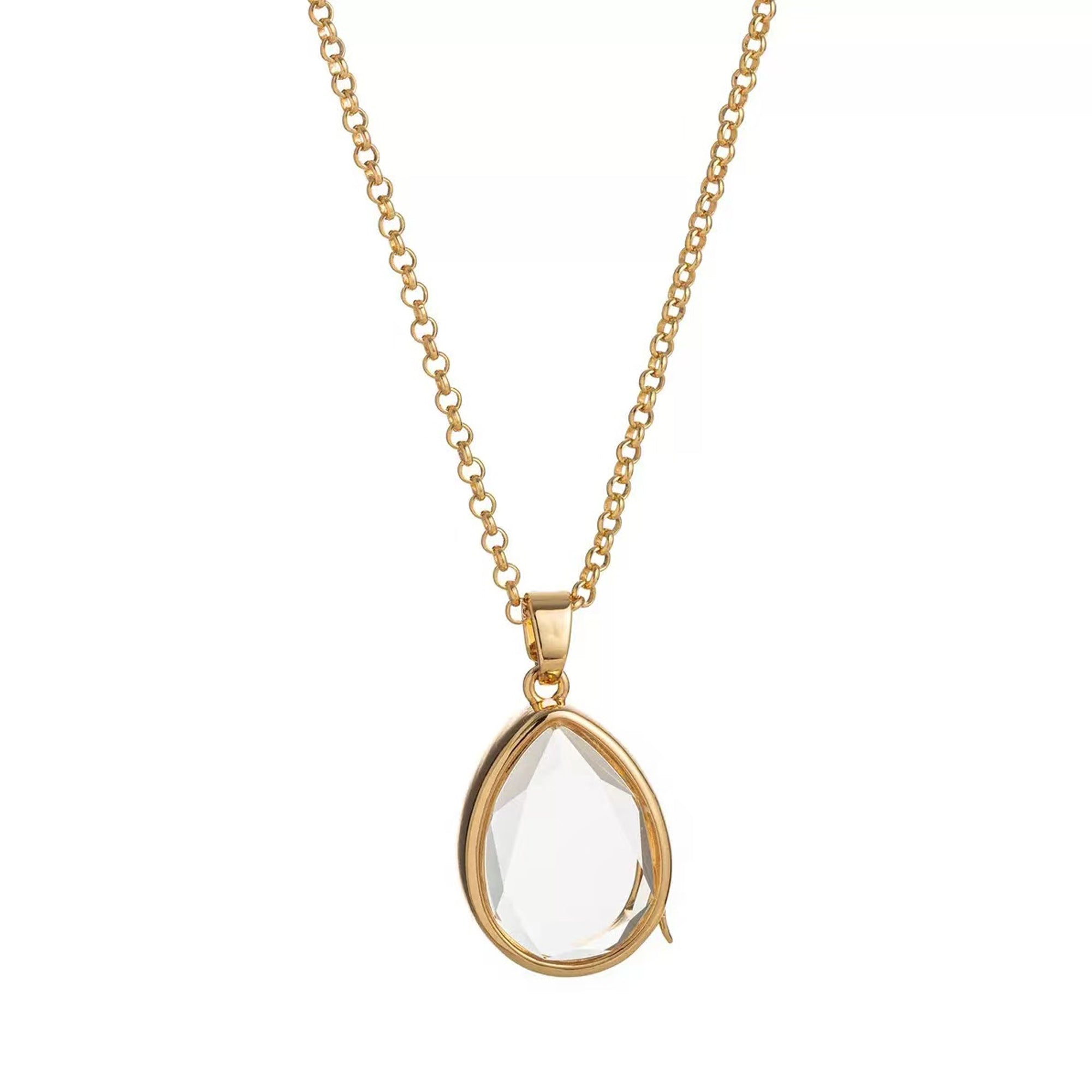 DIY Fillable Openable Clear Pendant Necklace