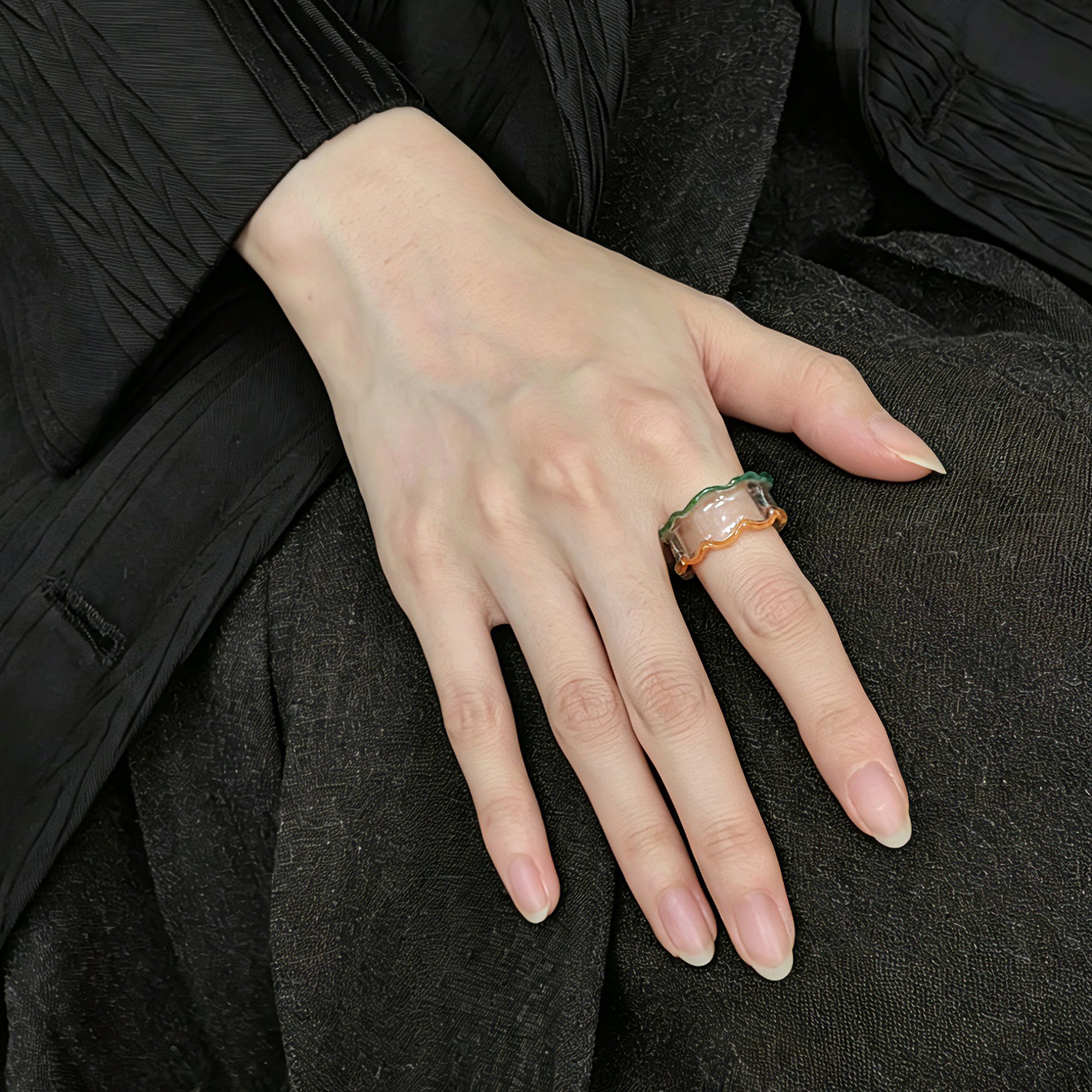 Translucent Jelly Plastic Twist Ring