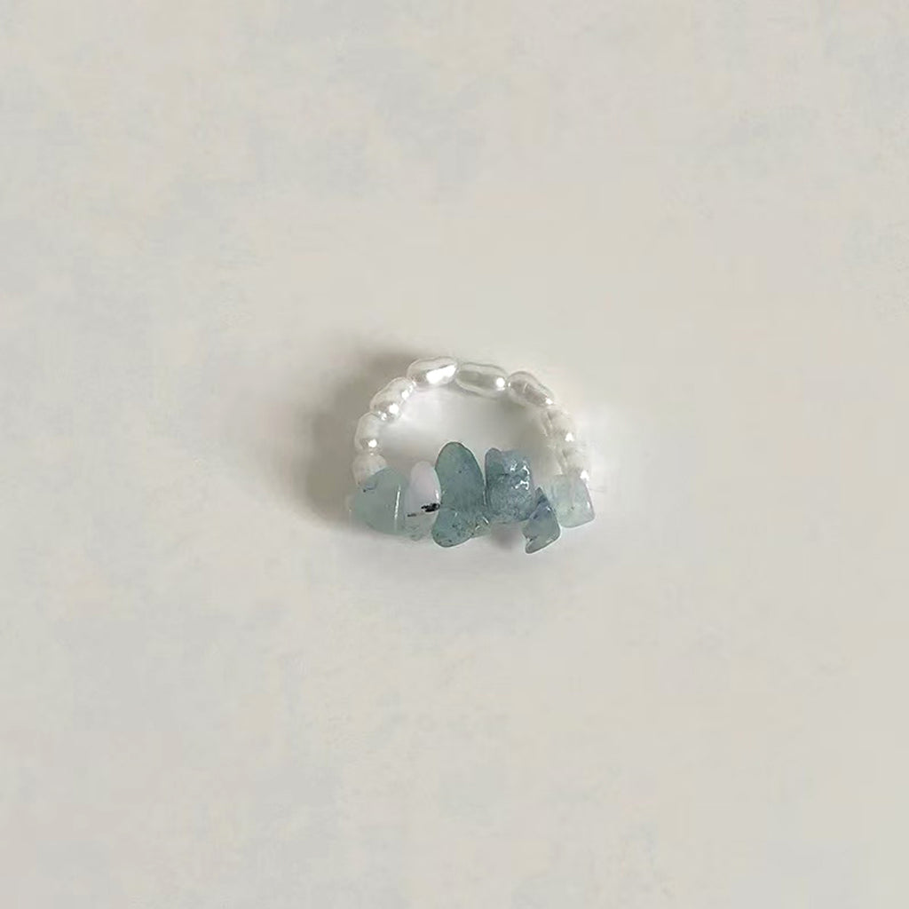 Irregular Beaded Resin Stacking Ring