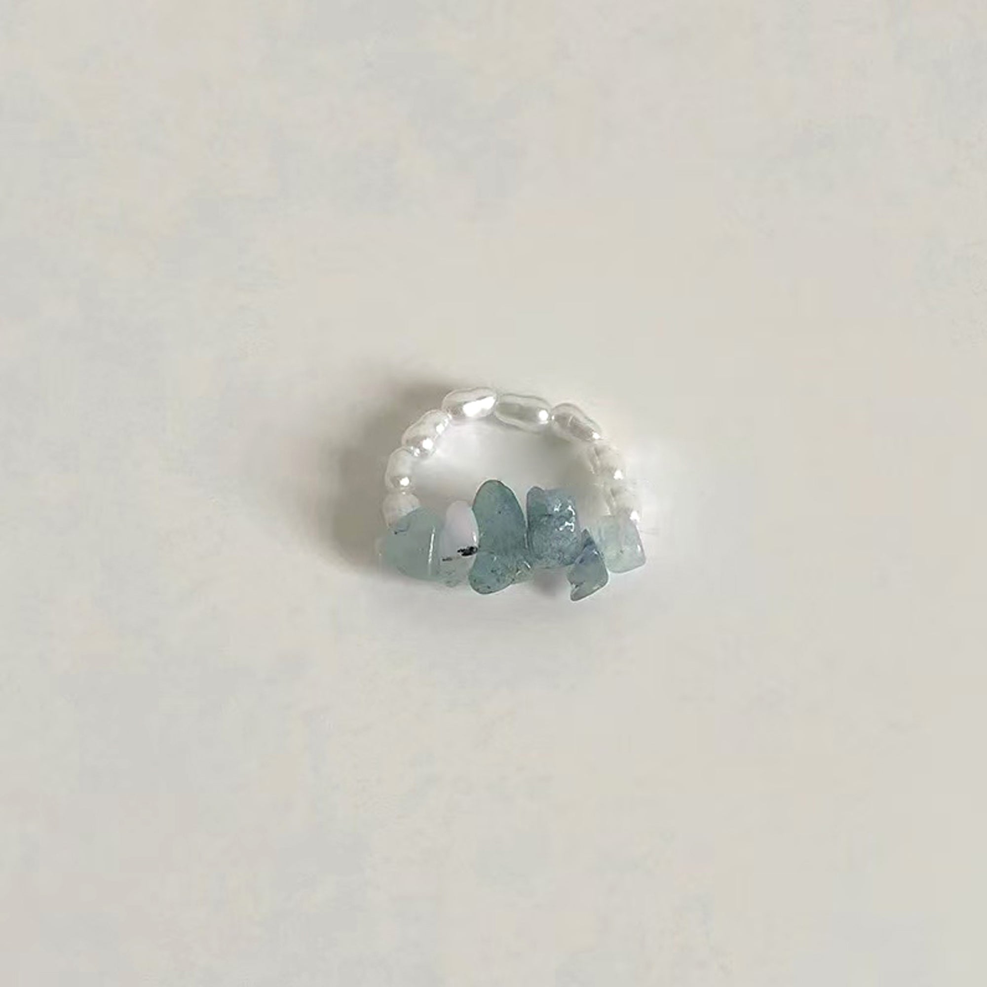 Irregular Beaded Resin Stacking Ring