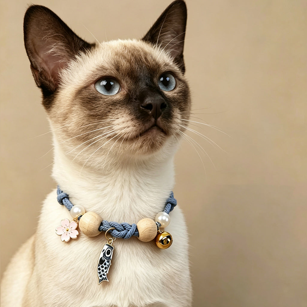 Handmade Lucky Camphor Wood Pet Collar Necklace