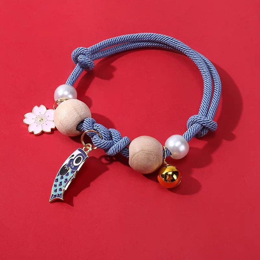 Handmade Lucky Camphor Wood Pet Collar Necklace