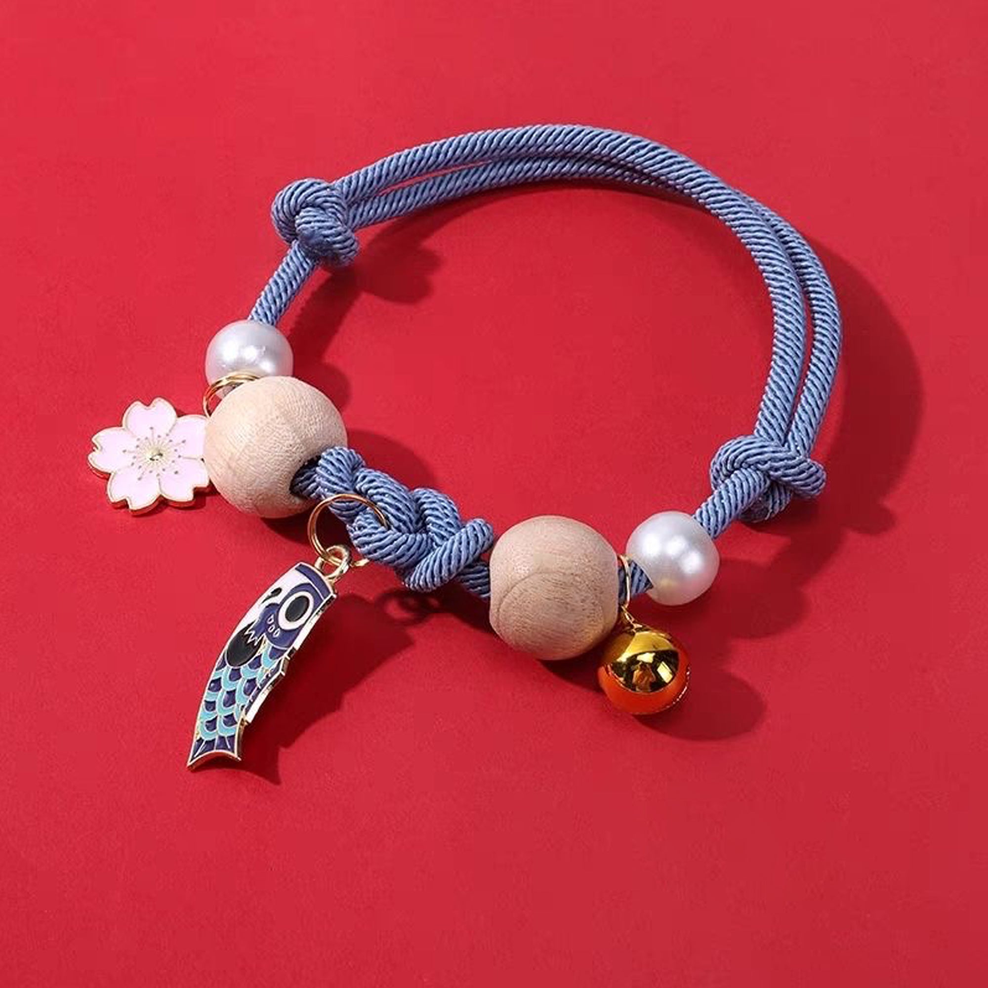 Handmade Lucky Camphor Wood Pet Collar Necklace